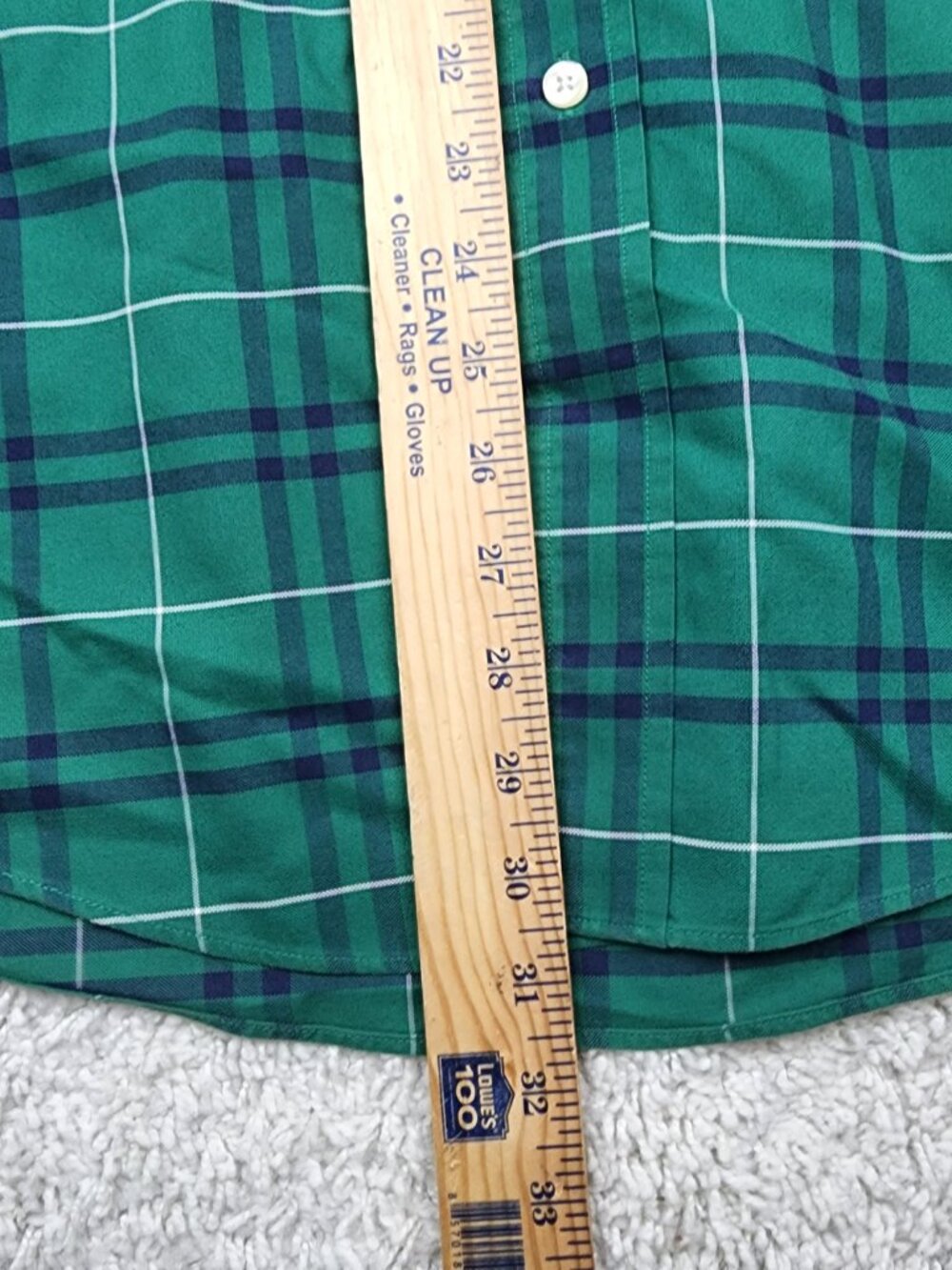 Brooks Brothers Button Down Shirt Mens Large L Green Oxford 100% Supima Made USA - Picture 5 of 6